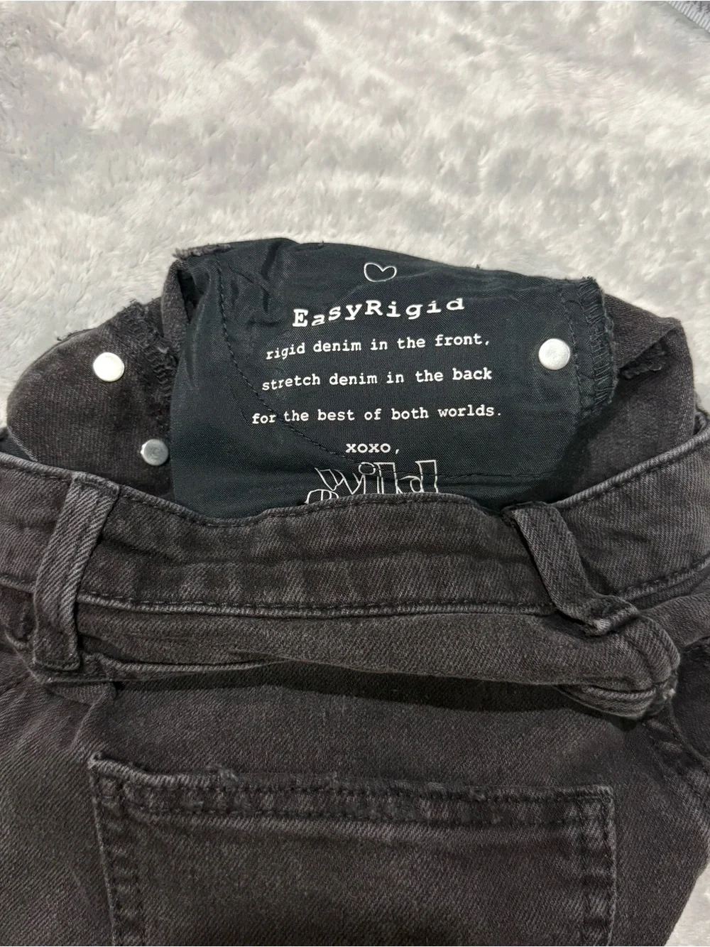 Black Distressed High-Waist Denim Shorts Size 00 Wild Fable